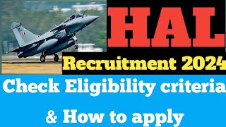 HAL Recruitment 2024  Latest Government jobs vacancy 2024 [upl. by Lisabet]