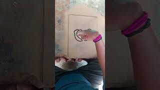 How to draw a flower🌺🌻🌹🌷 with symbol heart ❤ easy drawing for biginners art shorts [upl. by Hsirt679]