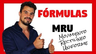 FÓRMULAS Y ECUACIONES MOVIMIENTO RECTILÍNEO UNIFORME✅ Ejemplos y Ejercicios resueltos👉 MRU Oakademia [upl. by Aeslahc]