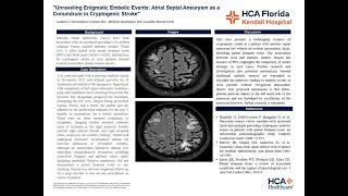 Unraveling Enigmatic Embolic Events Atrial Septal Aneurysm as a Conundrum in Cryptogenic Stroke [upl. by Segroeg52]