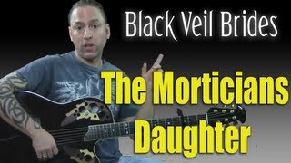 Guitar Cover  Learn How to Play quotThe Morticians Daughterquot By Black Veil Brides Guitar Lesson [upl. by Eiramacissej]