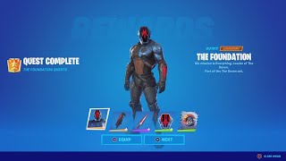 How To Unlock THE FOUNDATION Skin QUICKLY How To Do The Foundation Page 1 Challenges [upl. by Vezza]