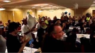 200 Bikers Sing Happy Birthday to 100yearold Pearl Miller [upl. by Nannie]