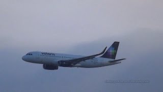 Go around of Volaris A320 N526VL with Sharklets at Hamburg Airport [upl. by Dovev]