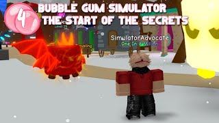 Roblox Bubble Gum Simulator  The Start of The Secrets [upl. by Assiran]