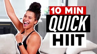 10 Min HIIT Cardio Workout to Burn Fat [upl. by Atiuqes]