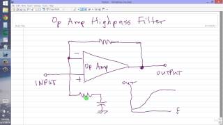 Op Amp Highpass Filter [upl. by Irdua]