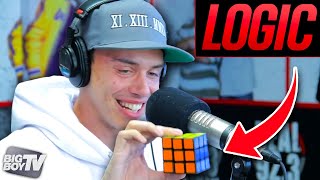 Rapper Logic Solves a Rubiks Cube During Freestyle  BigBoyTV [upl. by Haneeja305]