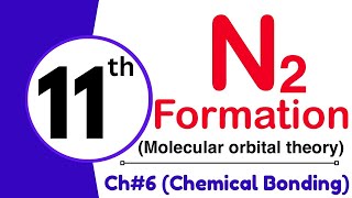 N2 formation according to MOT  Molecular orbital Theory  11th Class chemistry [upl. by Tletski103]