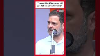 Rahul Gandhi expresses confidence in Priyankas dedication to Wayanad promising a leader who cares [upl. by Noillimaxam400]