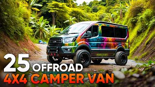 25 Offroad 4x4 Camper Van for Your Wildest Adventures [upl. by Norrad]