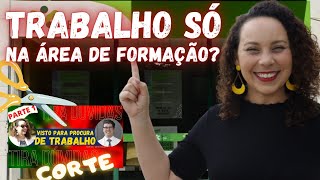 O TRABALHO PRECISA SER NA ÁREA DE FORMAÇÃO CADASTRADA NO IEFP  Visto para procura de trabalho [upl. by Adnor]