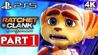 RATCHET AND CLANK RIFT APART PS5 Gameplay Walkthrough Part 1 4K 60FPS  No Commentary FULL GAME [upl. by Slohcin927]