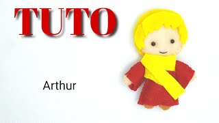 TUTO Feutrine  Arthur Merlin lenchanteur [upl. by Nnayelhsa]