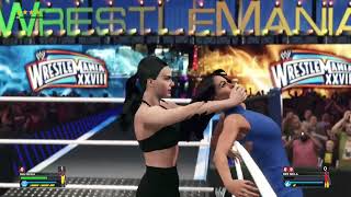 wwe2k23 Gala Montes vs Brie Bella [upl. by Photina]