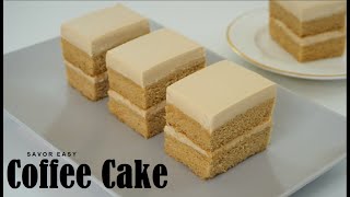 Coffee Sponge Cake That Melts In Your Mouth Recipe  Relaxing Sound [upl. by Trabue844]