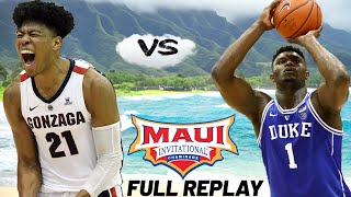 Gonzaga stuns Duke in Maui thriller snaps No 1 team’s unbeaten streak  FULL REPLAY [upl. by Aimerej]