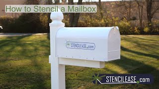 How to Stencil a Mailbox  Custom Stenciled Mailbox Project  Stencil Ease [upl. by Getter926]