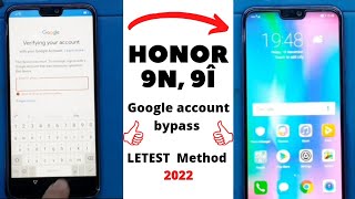 Honor 9N LLDAL20 FRP Google account bypass without pc  Honor 9i frp unlock [upl. by Erhart541]