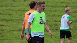 Celtic FC  Jonny Hayes first training session [upl. by Aicenra533]