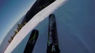 Riding the Elan Amphibio 10 skis [upl. by Sharai]