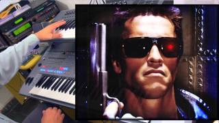 Terminator Soundtrack Cover  on Tyros5 amp Omnisphere [upl. by Kcirrem]