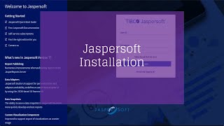 1 Installation of Jaspersoft Studio and JasperReports Server [upl. by Sirtemed853]