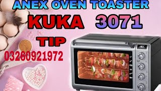 ANEX OVEN TOASTER 3071 INFO [upl. by Elstan]