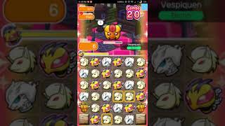 Pokémon Shuffle  Vespiquen S Rank Itemless Stage 371 [upl. by Revart]