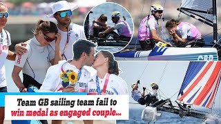 Olympics Paris 2024 Team GB sailing team fail to win medal as engaged couple are DISQUALIFIED in [upl. by Buckden]