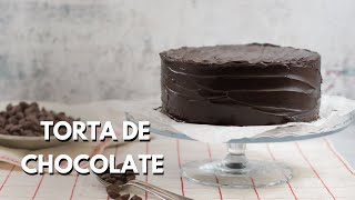 Receta de Torta de chocolate húmeda y esponjosa  Receta Fácil [upl. by Devondra240]