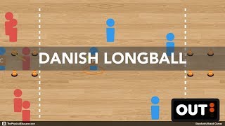 Danish Longball  Physical Education Game Striking amp Fielding [upl. by Ahcrop]