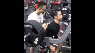 skinny dude squat 315 lbs raw PR [upl. by Sylram569]