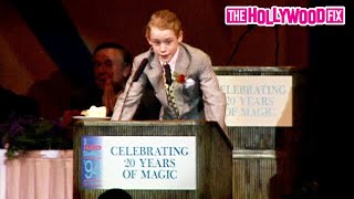 Macaulay Culkin From Home Alone Climbs Up On The Podium To Speak At The 1994 Warner Bros Luncheon [upl. by Hatnamas]