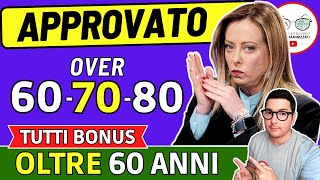 HAI PIÙ DI 60 ANNI  ALLORA HAI DIRITTO a RICEVERE QUESTI 14 BENEFICI ➡ BONUS 850€ ANZIANI INVALIDI [upl. by Coad]