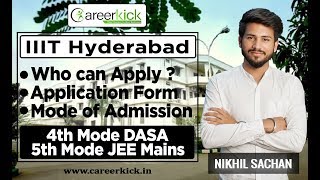 iiit hyderabad Dasa and jee mains admission process [upl. by Pappano]