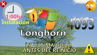 Como Instalar Windows Longhorn Build 4093 [upl. by Lexine]