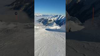 Kitzsteinhorn Kaprun  Skiing on the Glacier  Blue 10  skiing ski winter mountains narty [upl. by Htebarual]