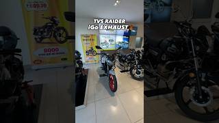 Tvs Raider iGo Exhaust🔥 shorts short viral tvsraider [upl. by Nottarts]