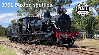 3001 Buxton shuttles  Newly restored steam locomotive [upl. by Brnaba22]