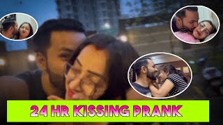 24HR KISSING PRANK ON MY WIFE  PRANK IN INDIA  VJ PAWAN SINGH [upl. by Leunamnauj91]