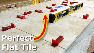 How To Use Tile Leveling Systems For Flat Tile Floors Raimondi [upl. by Nauquf]