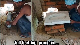 टॉयलेट सीट कैसे बैठाते है Full Fitting process of toilet install toilet seat seat kaise lagaye [upl. by Ical577]