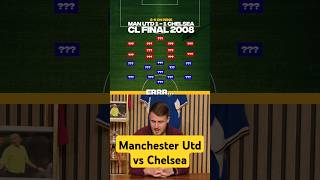 Name the 2008 UCL final starting XIs  manchesterunited vs Chelsea [upl. by Ashwell]