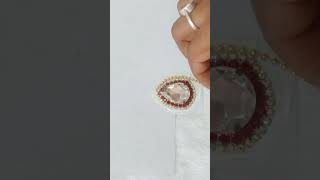 Diy brooch 😱 How to make a brooch broochhandmade brooches brooch  diy youtube treanding viral [upl. by Ahseinad387]