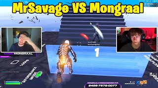 MrSavage VS Mongraal 1v1 INTENSE Buildfights [upl. by Etteuqram]