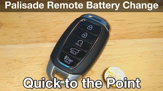 How to change remote battery on Hyundai Palisade [upl. by Ainevul855]