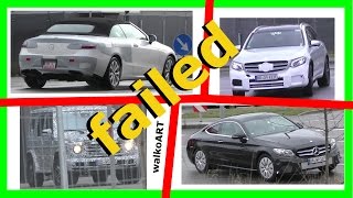 Mercedes Erlkönig 5 missglückte Erlkönig Videos 5 failed prototype video clips 032017 SPY VIDEO [upl. by Sirref81]