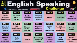 The 21Day English Speaking Challenge [upl. by Yhtommit]