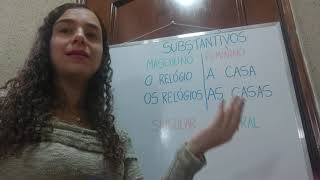 Substantivos masculinos e femininos no singular e no plural [upl. by Yziar]